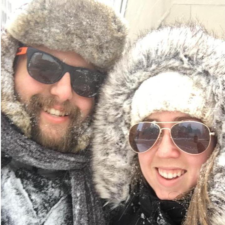 Caught in a snowstorm, Chicago 2018
