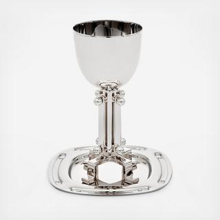 Industrial Kiddush Cup with Saucer