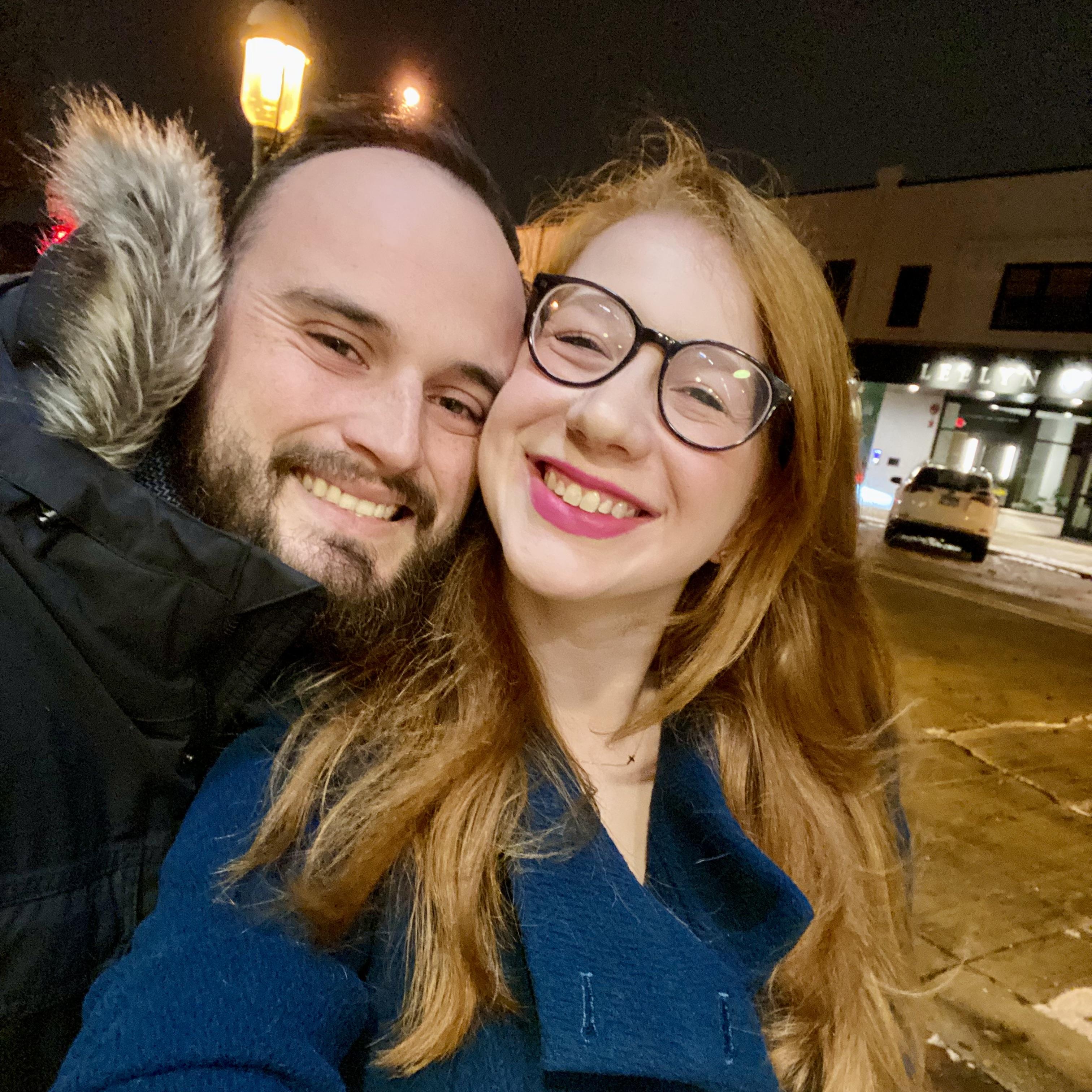 Celebrating our two year anniversary at the place we had our first date – Gia Mia in Geneva, IL. 11.27.2023