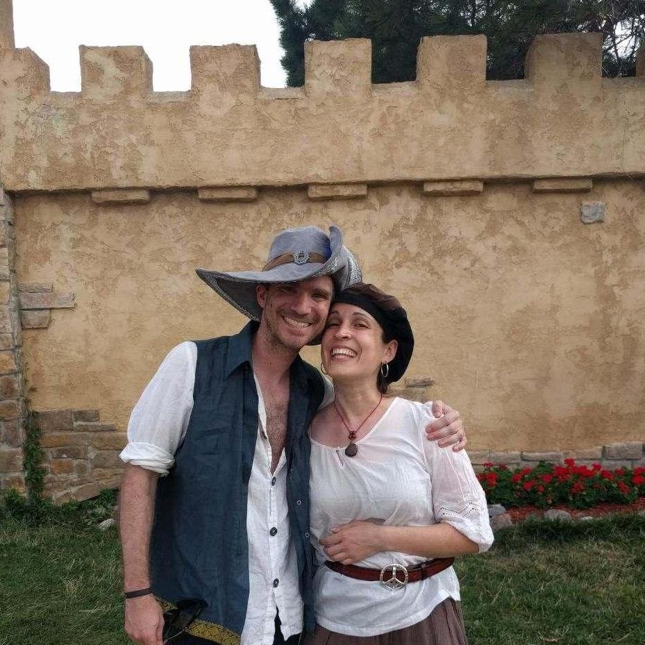 Day after we started dating at the Colorado Renaissance Festival