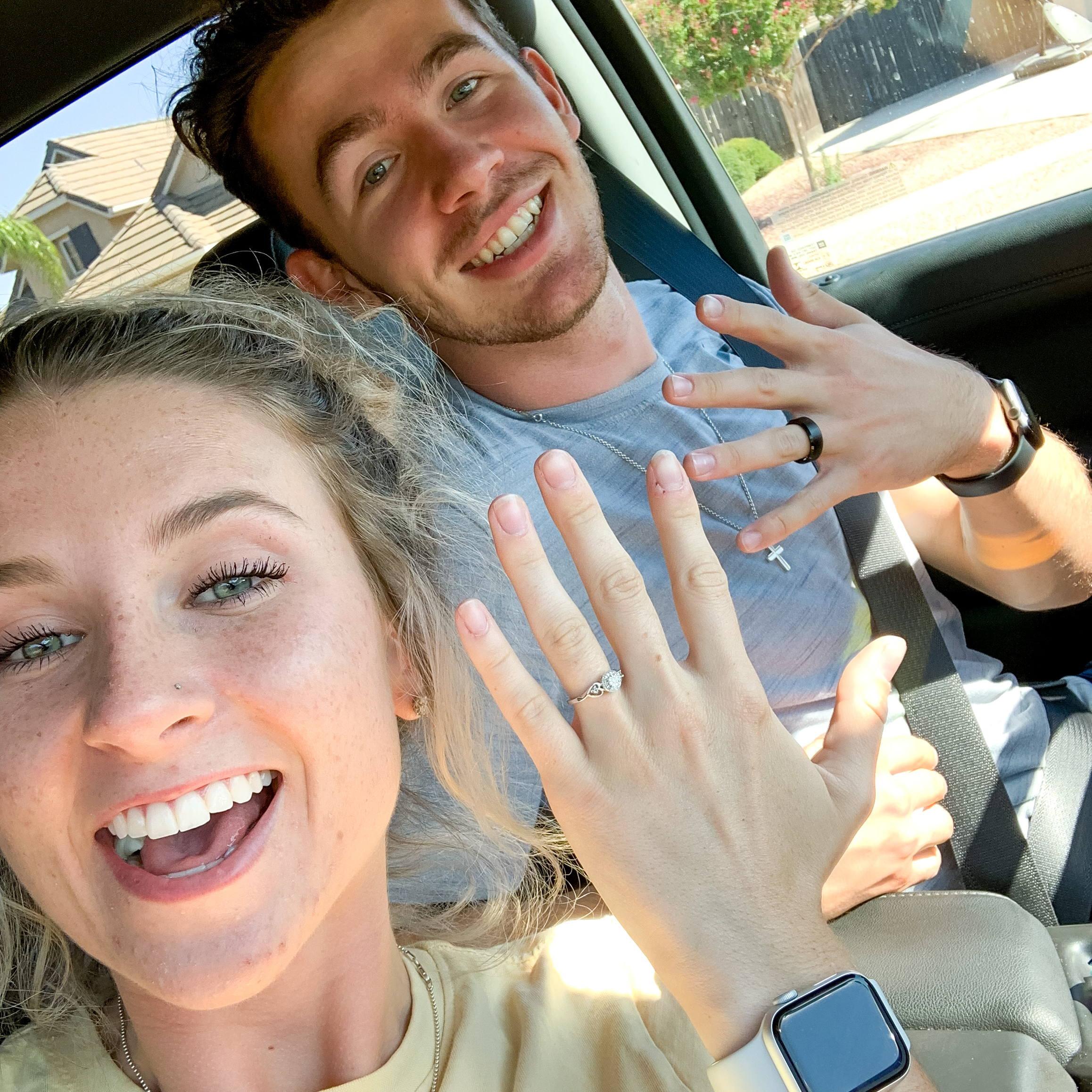 Promise rings before 9 months of long distance.