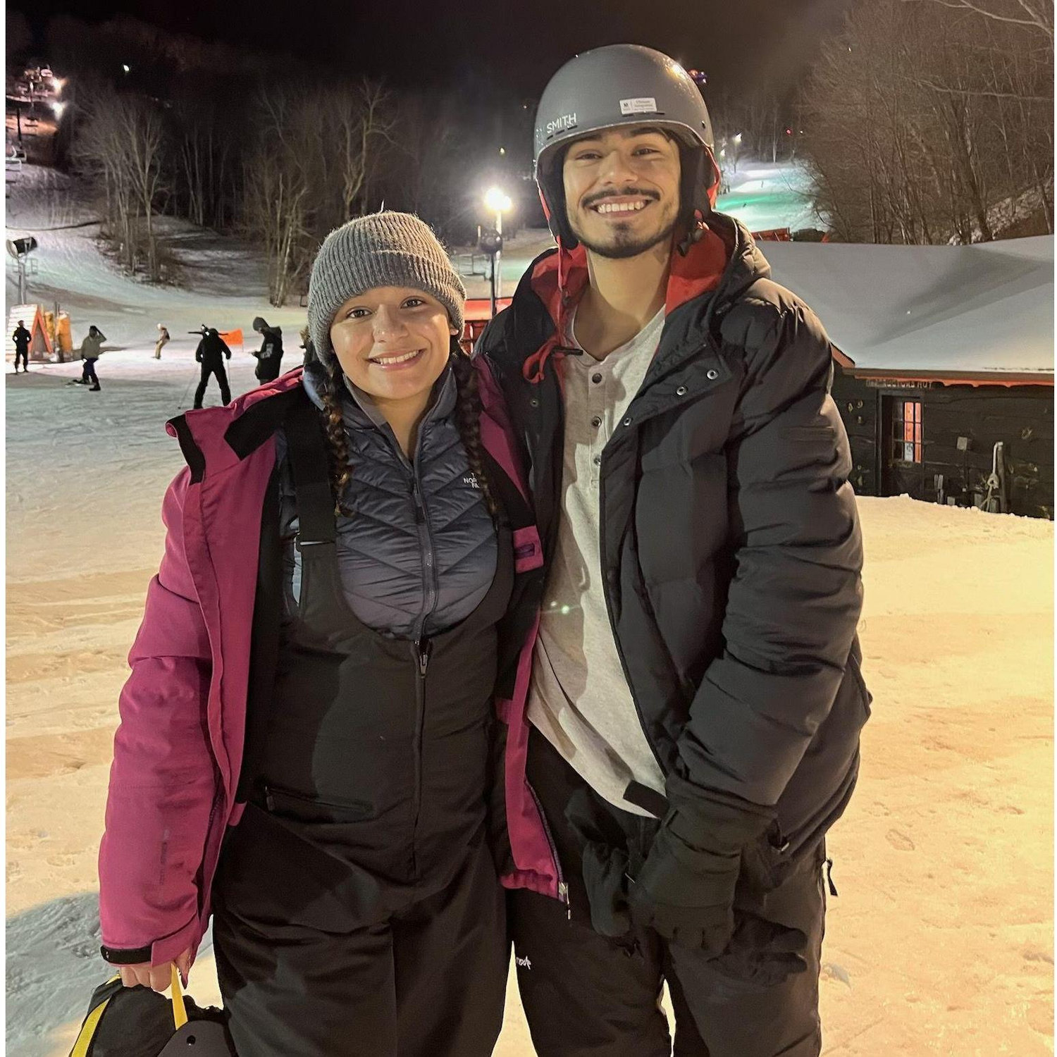 Spent our 3rd Year anniversary TRYING to learn how to snowboard. (2023)