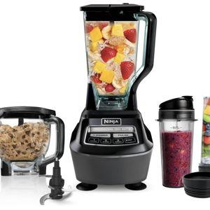 Ninja Kitchen System | 8-Cup Food Processor Bowl & 72 oz. Blender All-in-One | With (2) 16 oz. To-Go Cups | For Smoothies, Ice Crushing, Dough & More | 1500 Watt | Black | BL770