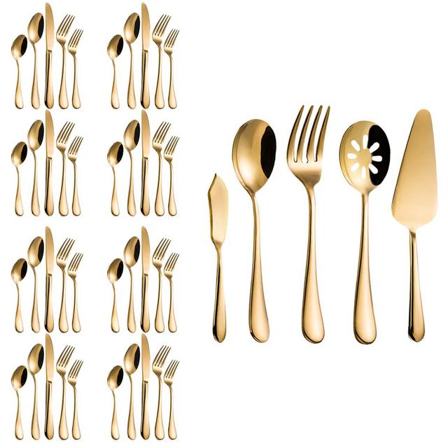 Gold Stainless Steel Flatware