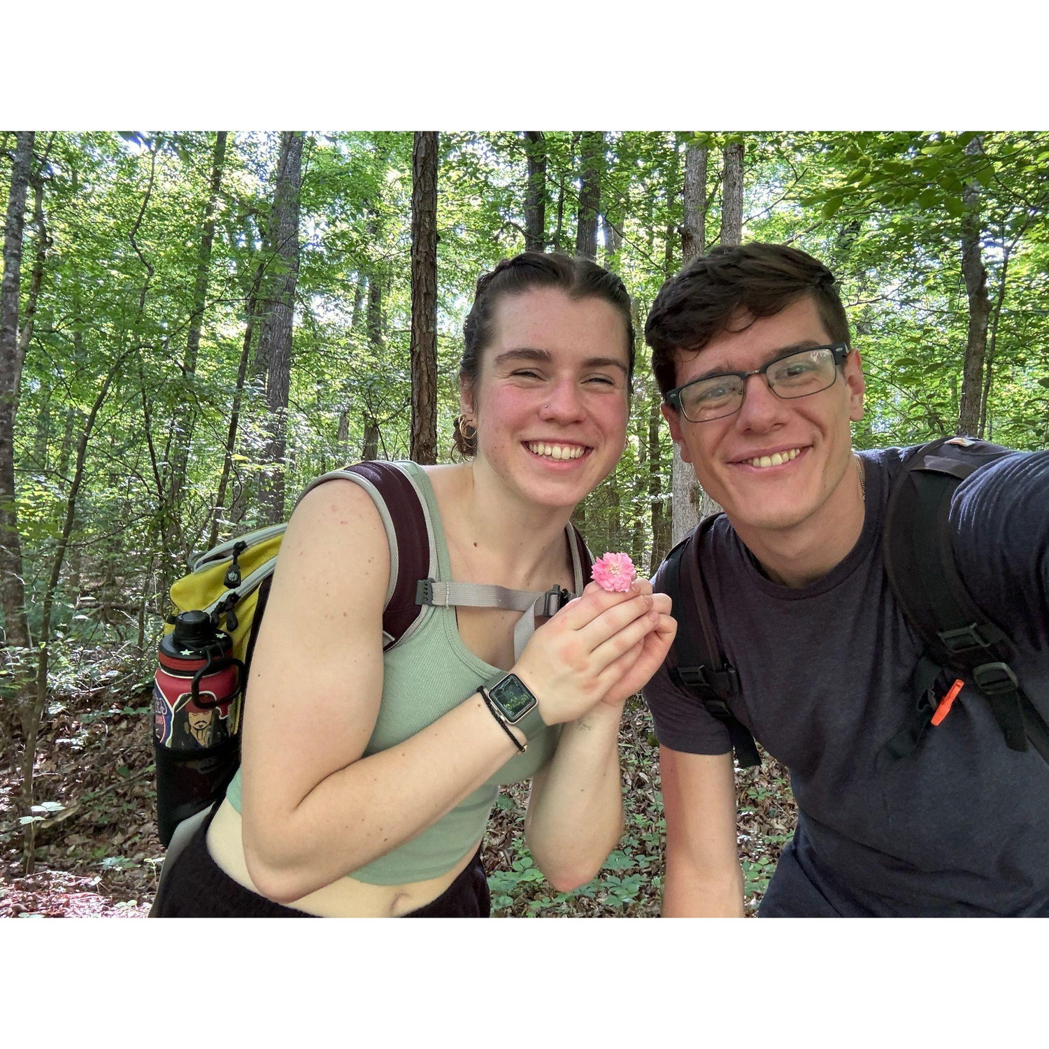 Hiking to a waterfall!