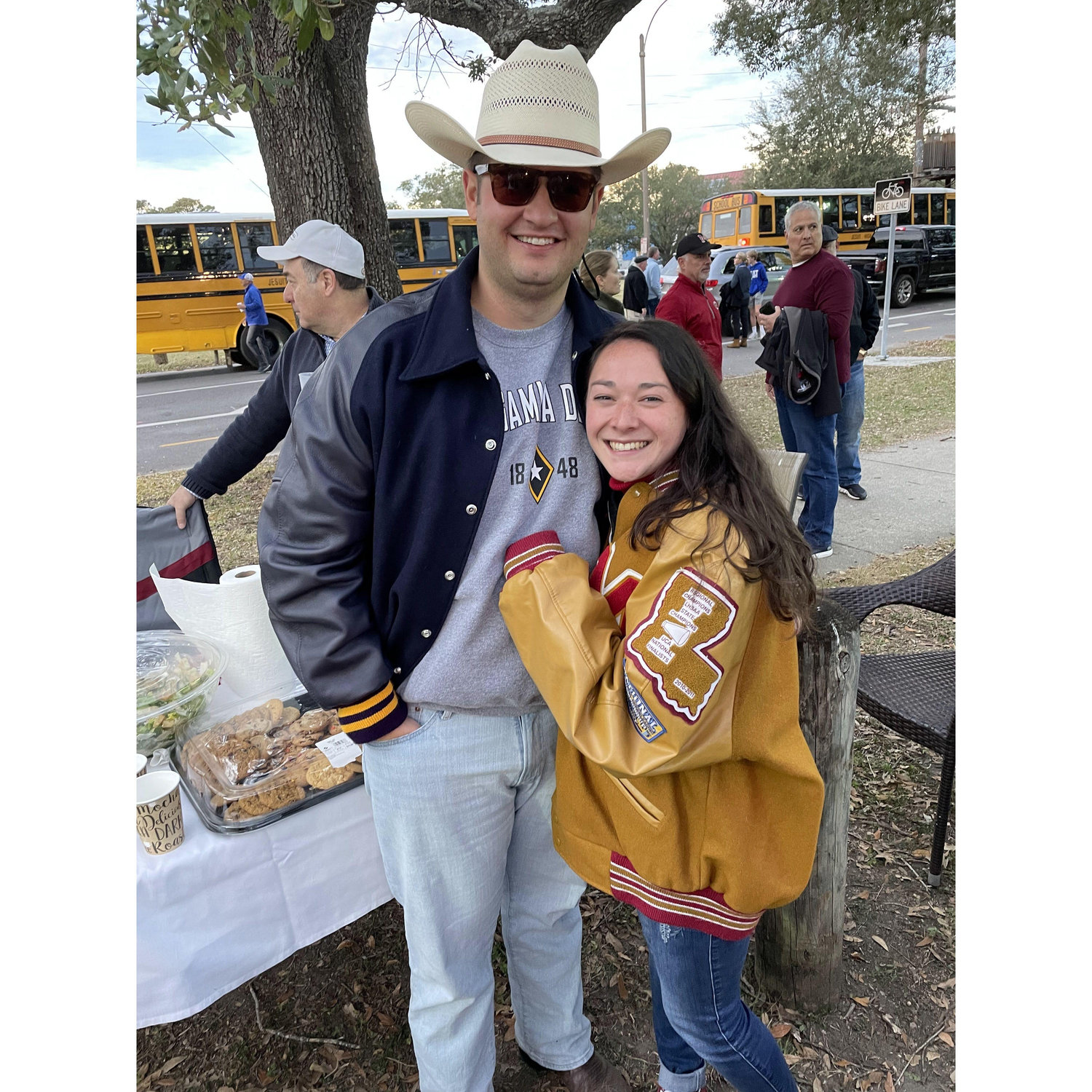 David Gerard takes Carol to meet his family at the Brother Martin vs. Jesuit homecoming game! November 2021.