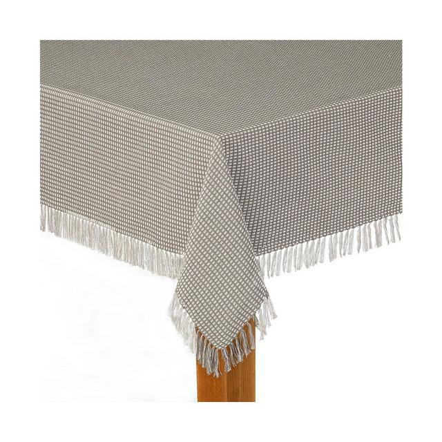 Lintex Homespun Grey 100% Cotton Tablecloth 70" Round