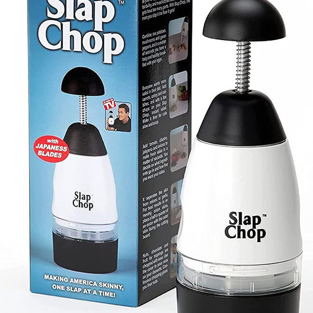 Original Slap Chop Slicer with Japanese Blades | Vegetable Chopper Gadget | Mini Chopper for Salads | Kitchen Accessory