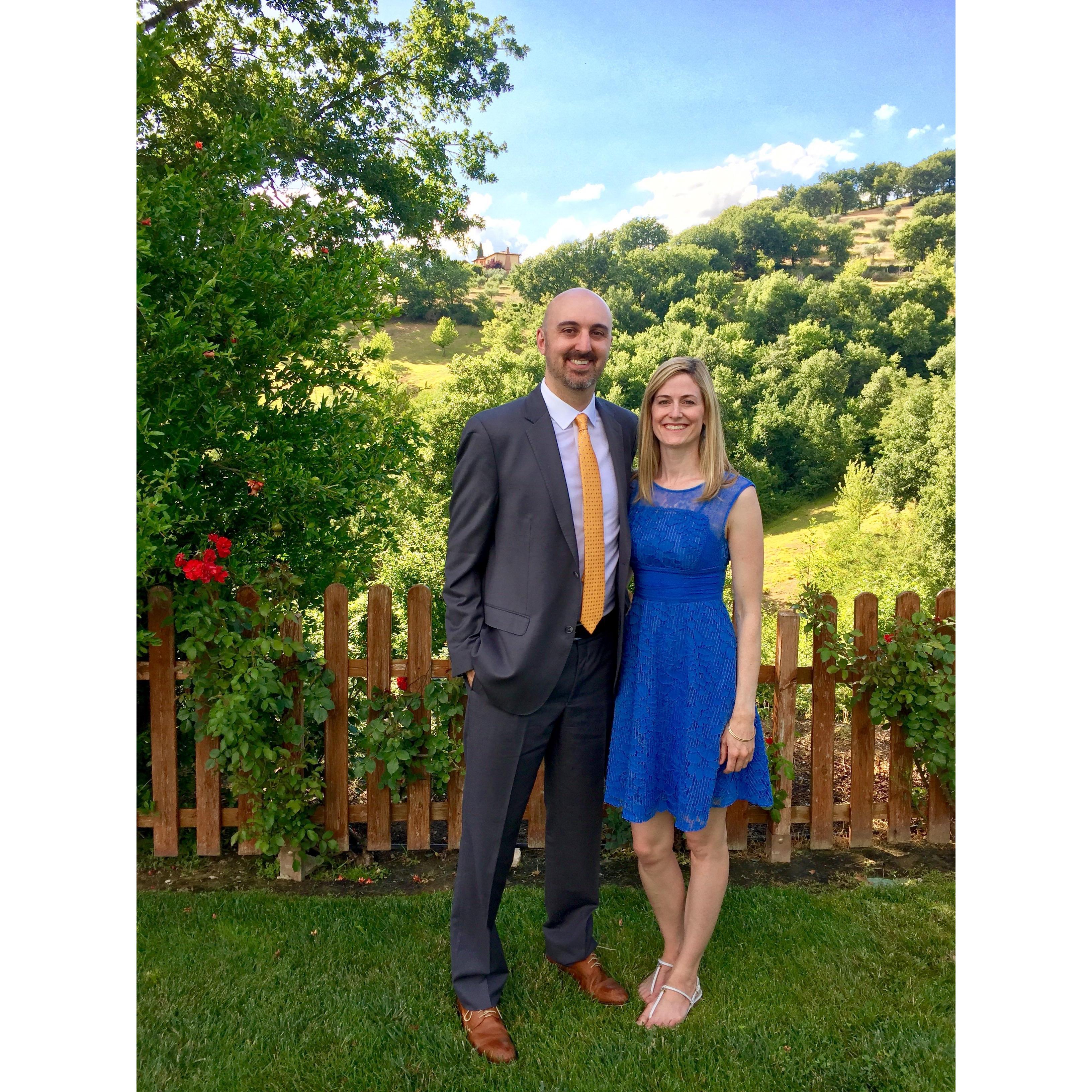 At a wedding in Perugia, Italy. July, 2017.