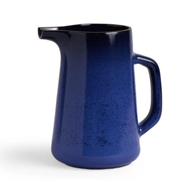Large Pitcher in Moonstone and Midnight