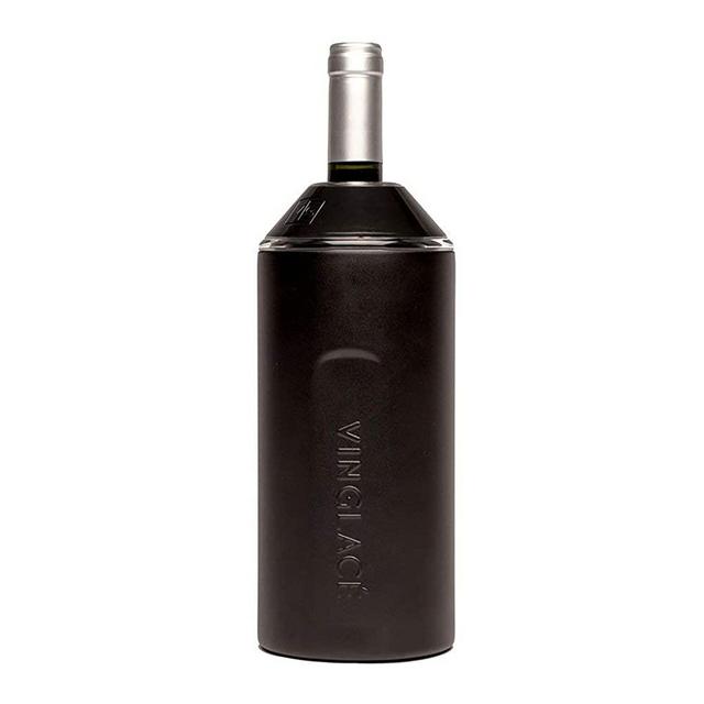 Vinglacé Stainless Steel Wine Insulator (Black)