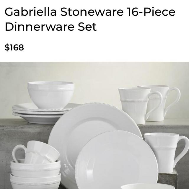Gabriella Stoneware 16-Piece Dinnerware Set