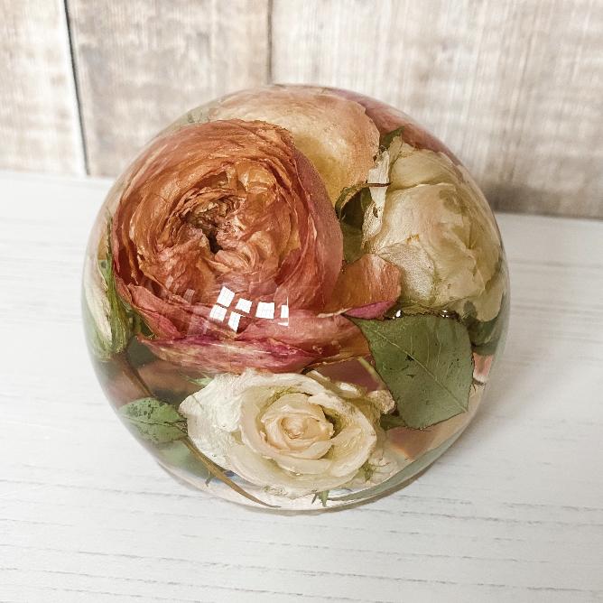 Preserved Wedding Bouquet Paperweight