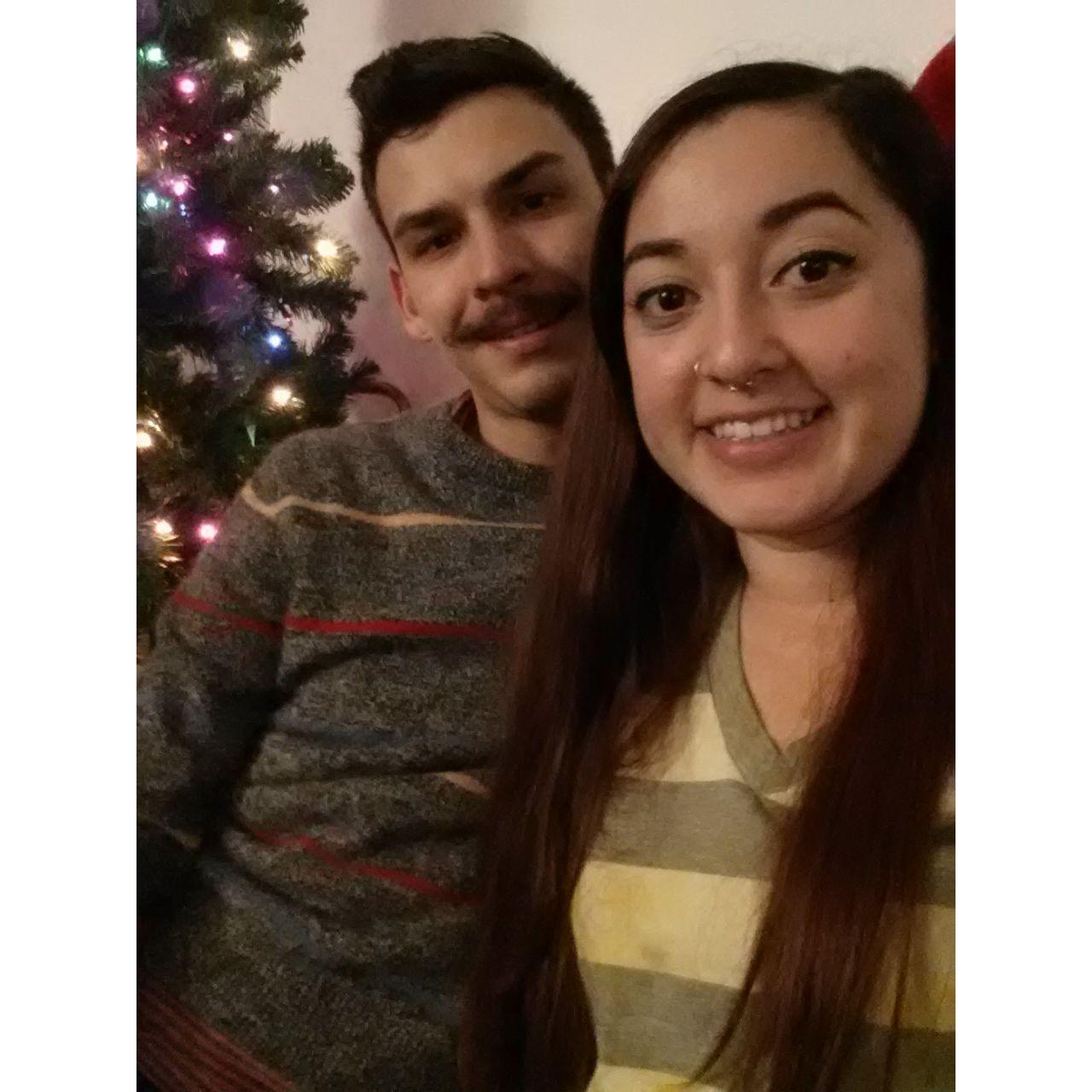 First Christmas in our first apartment, 2013