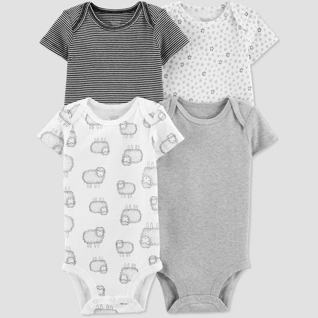Baby 4pk Bodysuit - Just One You® made by carter's Gray Preemie