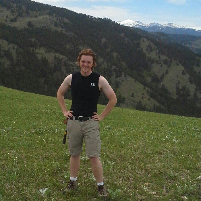 Kyle at geology field camp