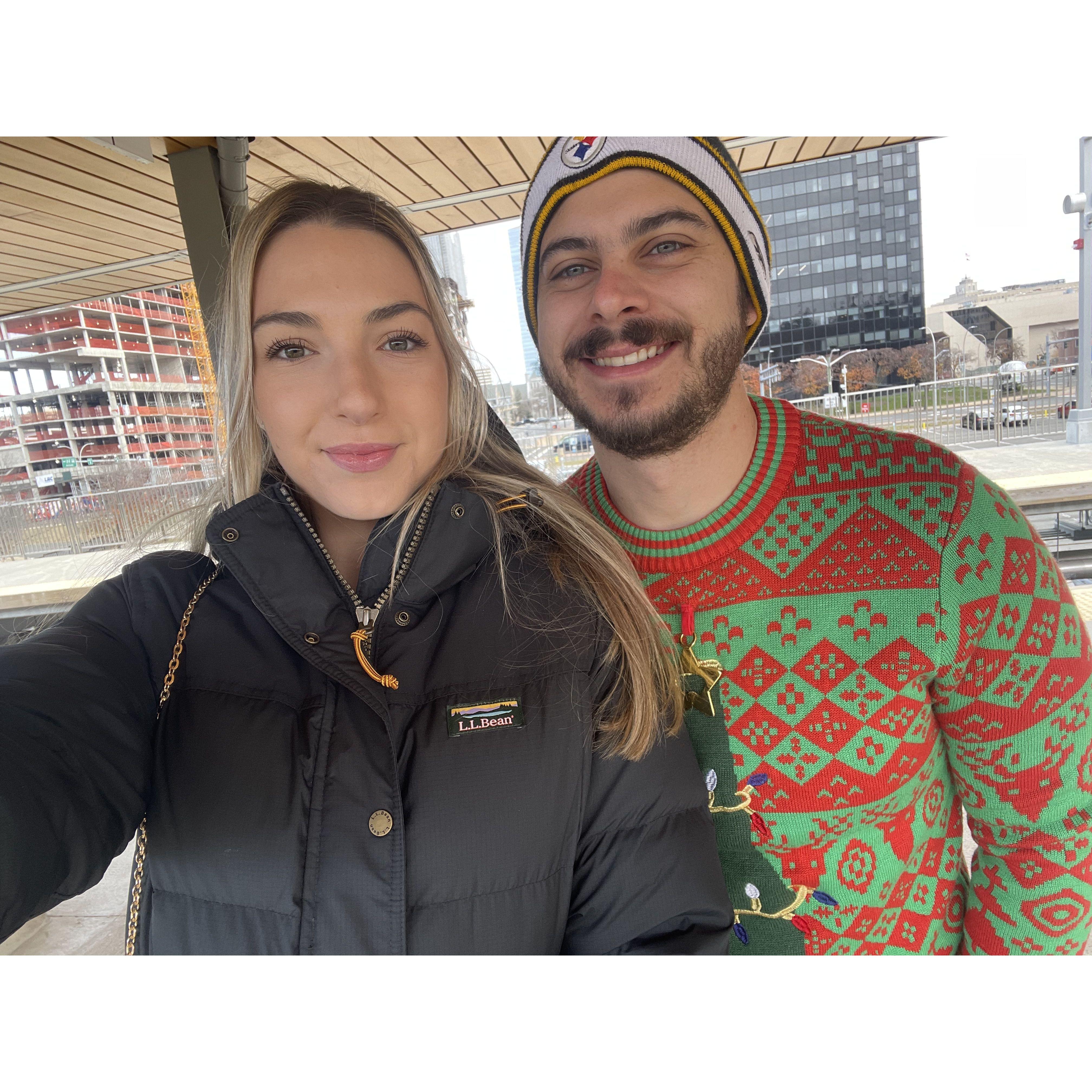 December 2022- Samantha and Michael venture into NYC to do holiday things!