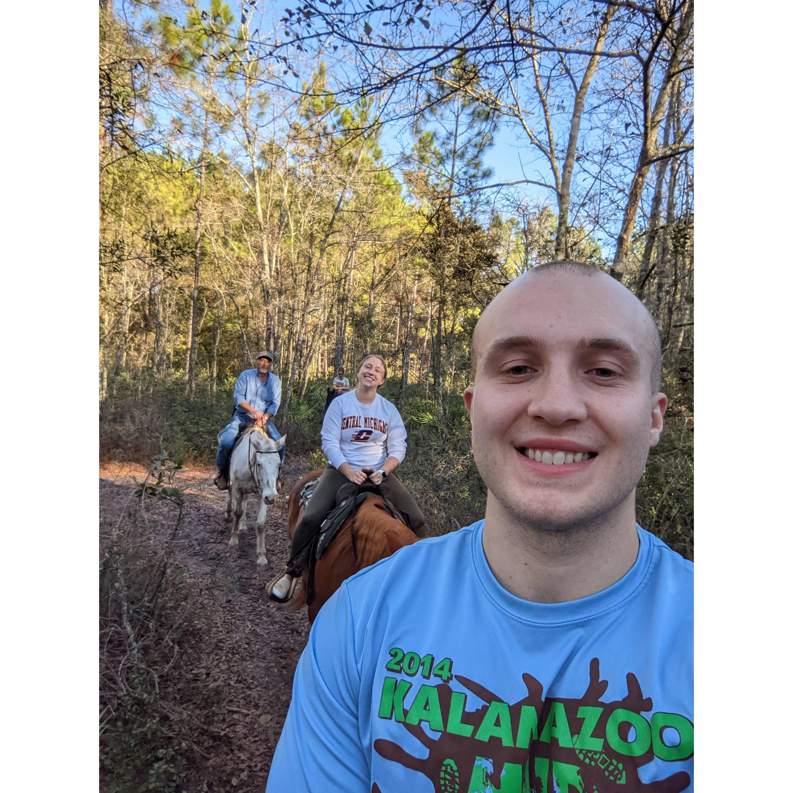 Tyler took me horseback riding for my 25th birthday.