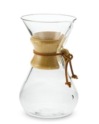 Chemex® 8-Cup Pour-Over Wood Collar Glass Coffee Maker