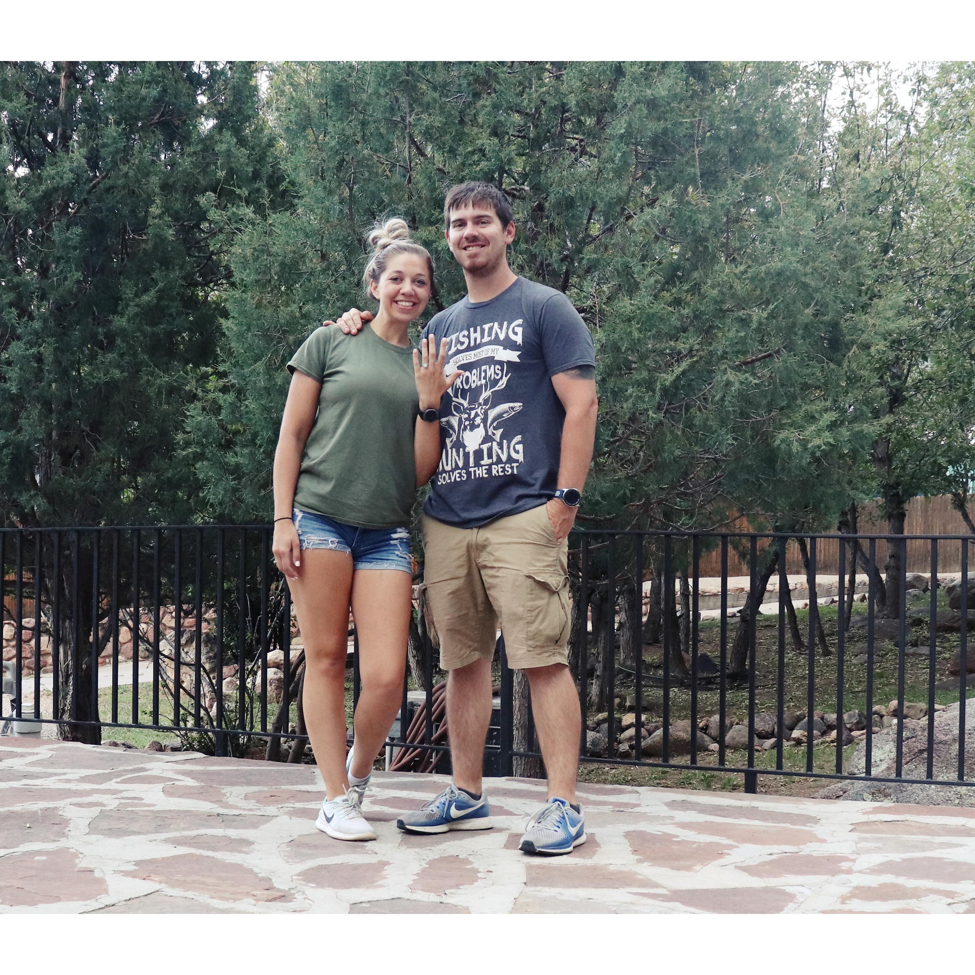 and Brad decided that this year's trip he was going to propose while we were there <3