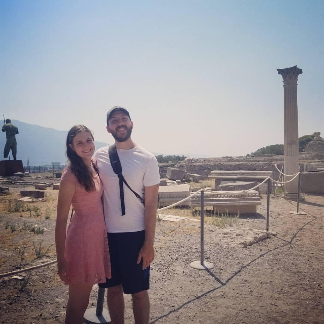 Adam and Danika in Pompeii, Italy.