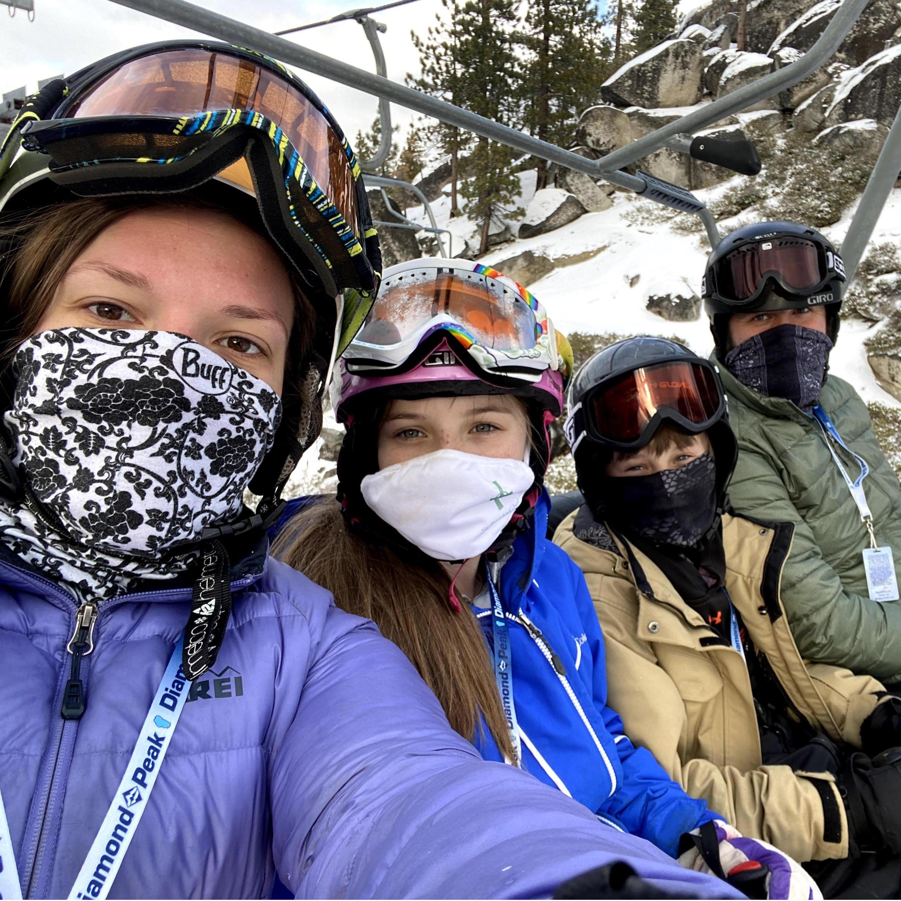 Skiing at Diamond Peak
