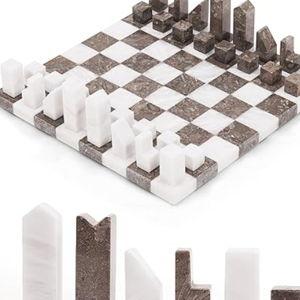 Modern Chess Set – White & Oceanic