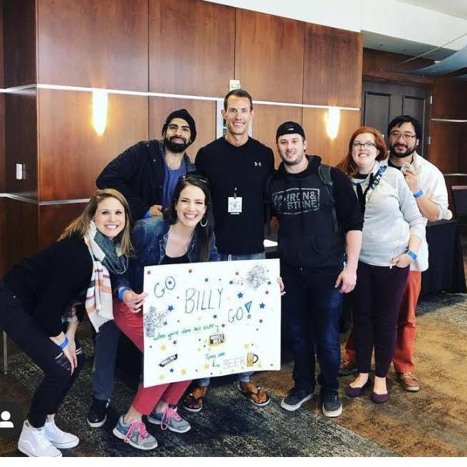 Kush and Billy are great friends from med school and we were Billy's cheer squad during his body-building competition! Fun Fact: Billy and our friend Allison are now engaged!