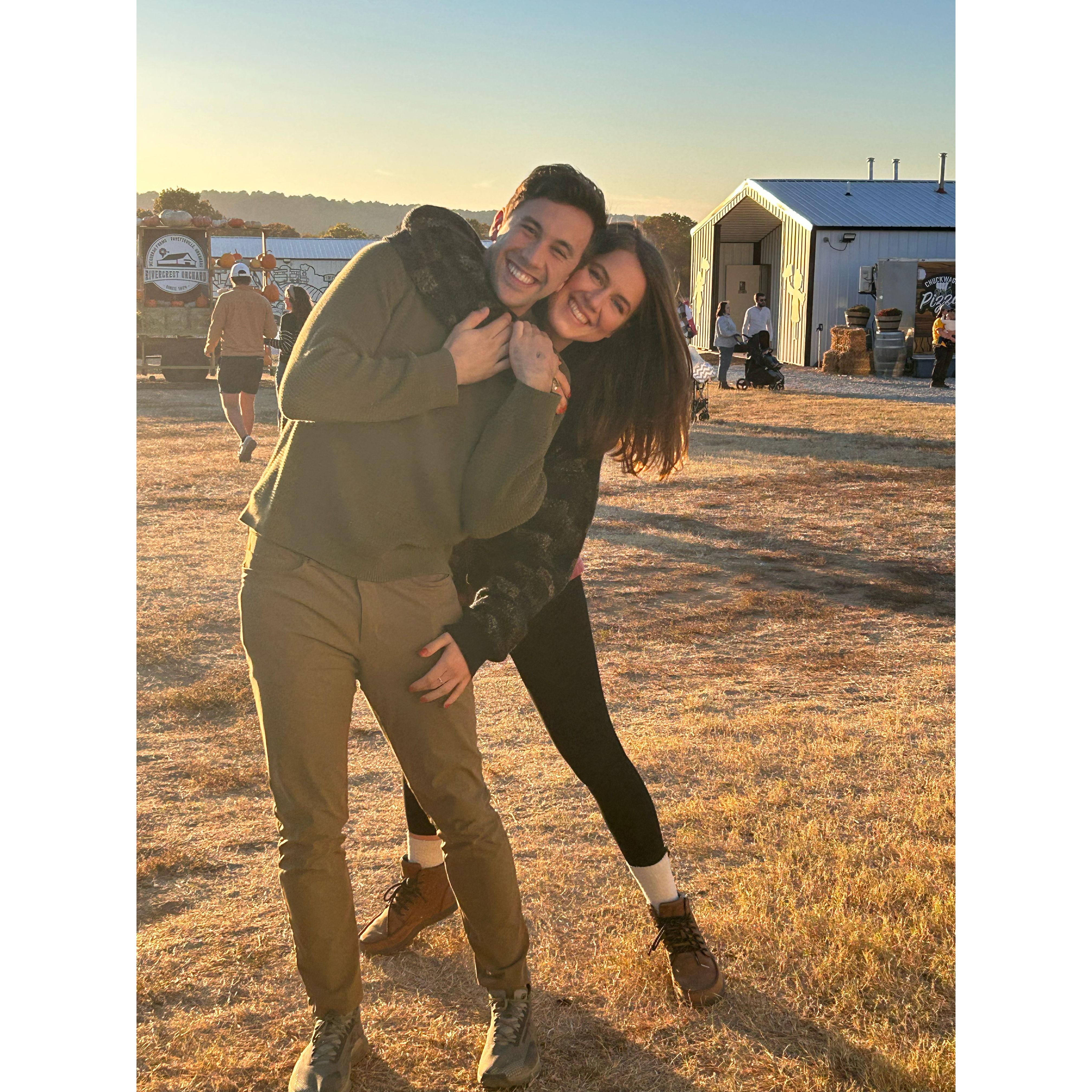 This was one of our favorite evenings. We went to a fall festival with Helena and Destiny. We went on slides, launched apples with a cannon, and laughed a lot.