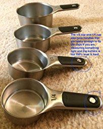 OXO Good Grips Stainless Steel Measuring Cups with Magnetic Snaps