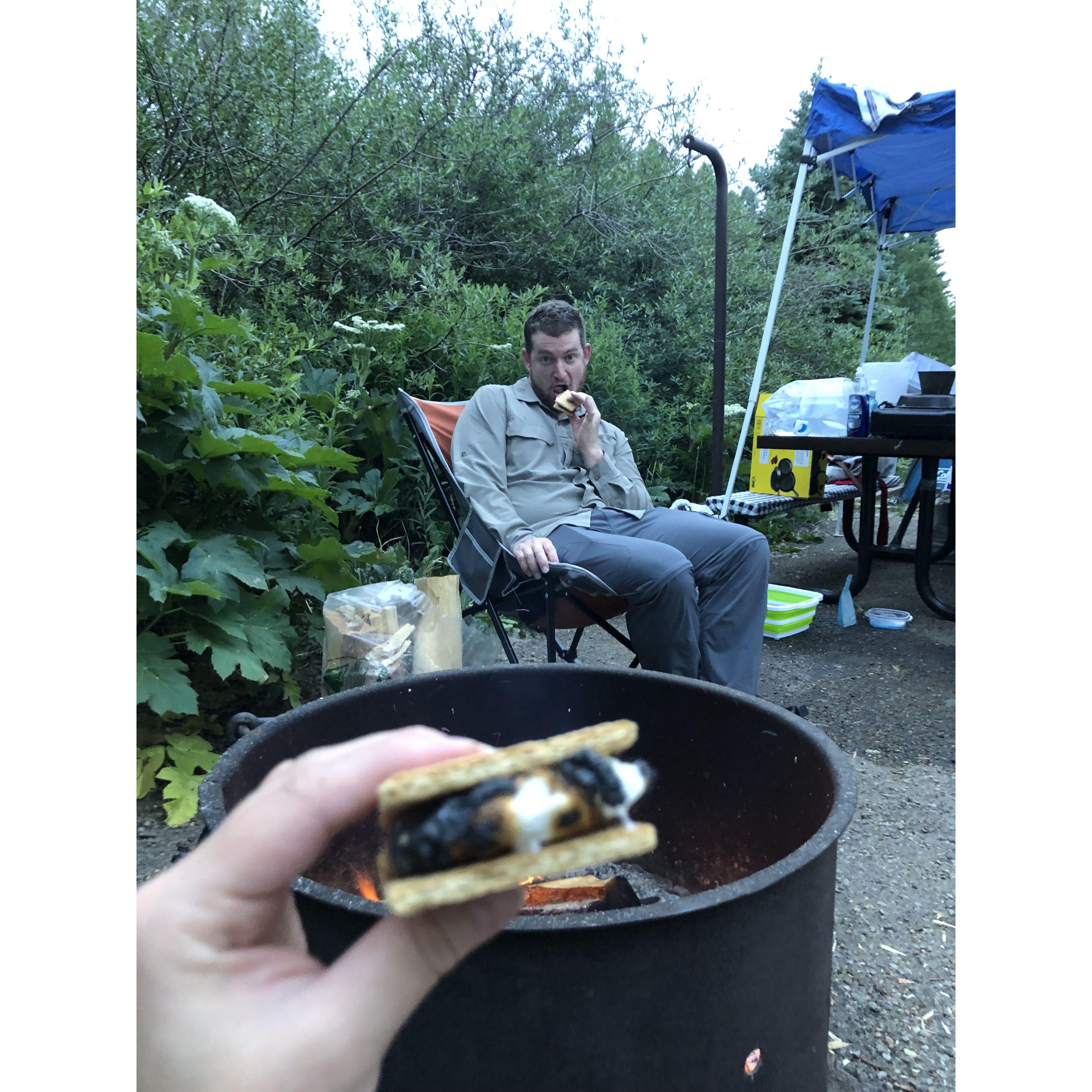 We took our first camping trip to Telluride! It was gorgeous but we learned that we're more "hotel people."