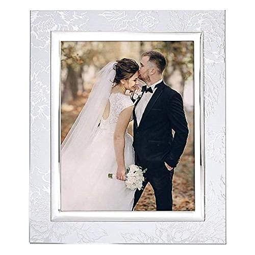 Lenox Silver Peony 8" x 10" Frame, 3.15 LB, Metallic