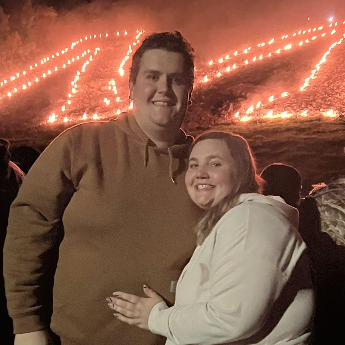 Our last "Lighting of the M" as UW-Platteville students!