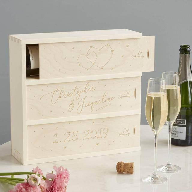 Personalized Written in the Stars Wine Box