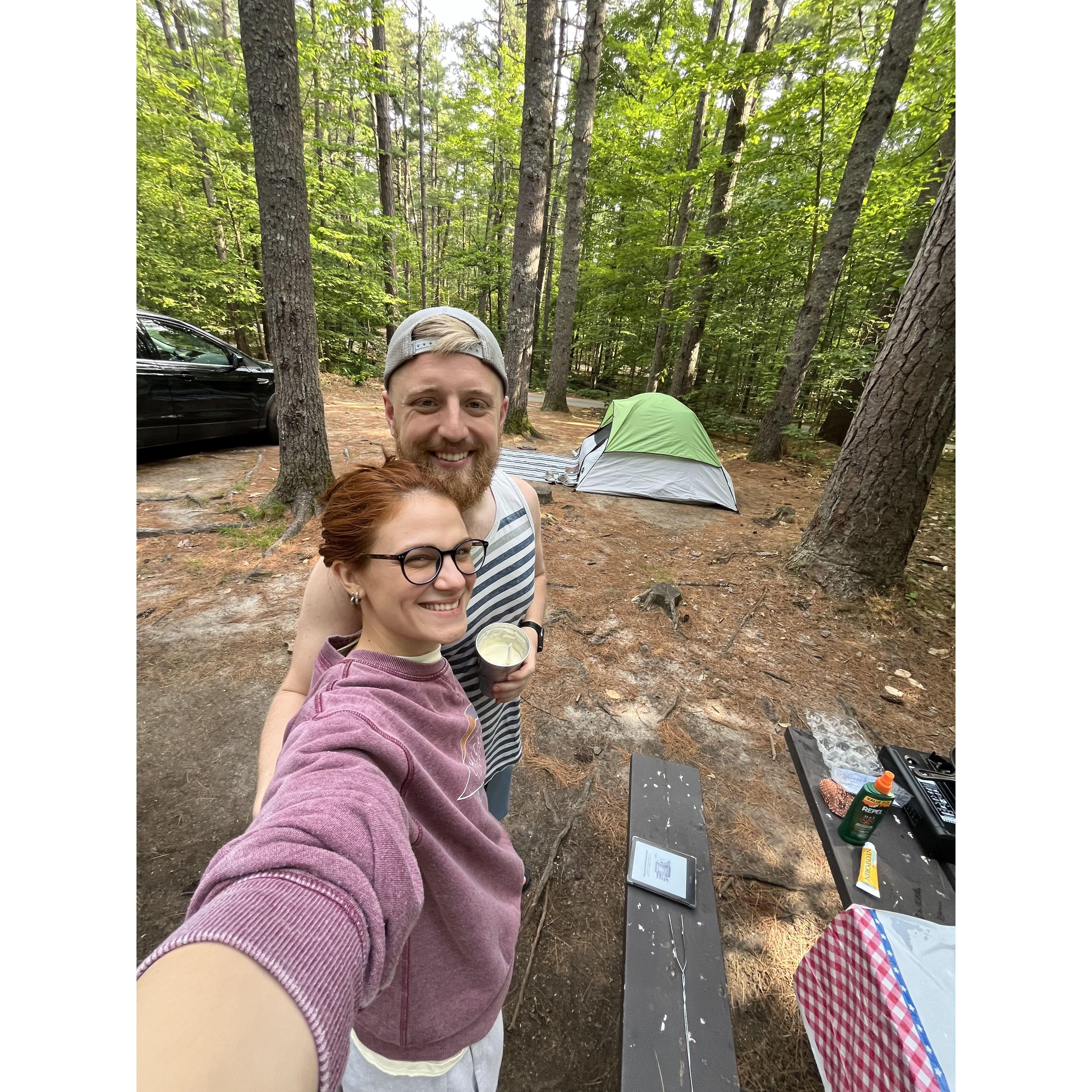 Second stop of our road trip: Camp in New Hampshire (we loved it).