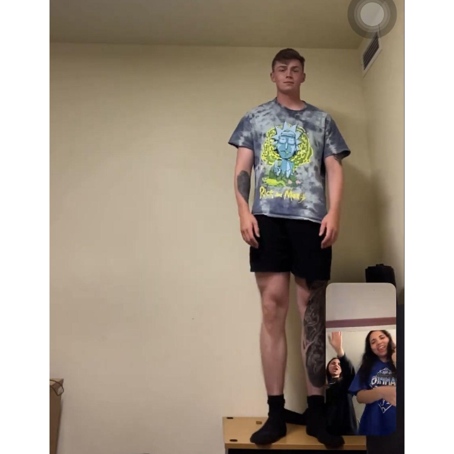 Our first facetime, I honestly couldn't tell you what's happening here