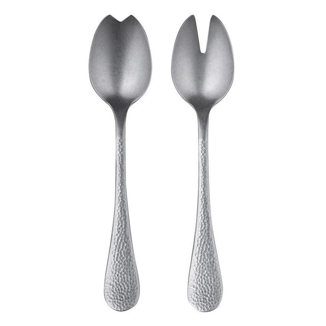 Mepra Epoque Hammered Serving Utensils - Tumbled Finish