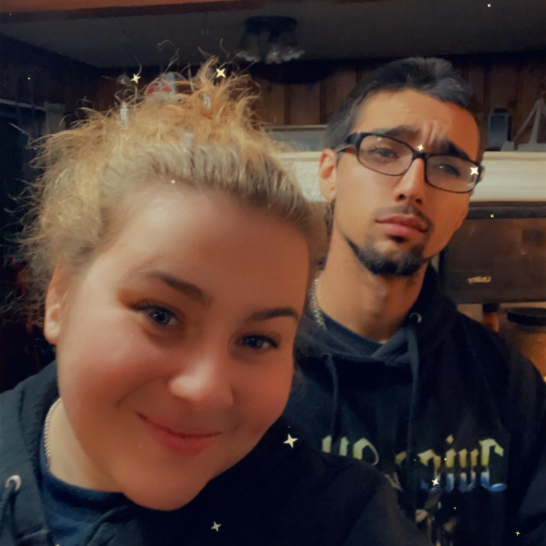 Selfie from the first few months of us being together
