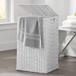 Perry Hamper & Liner, White