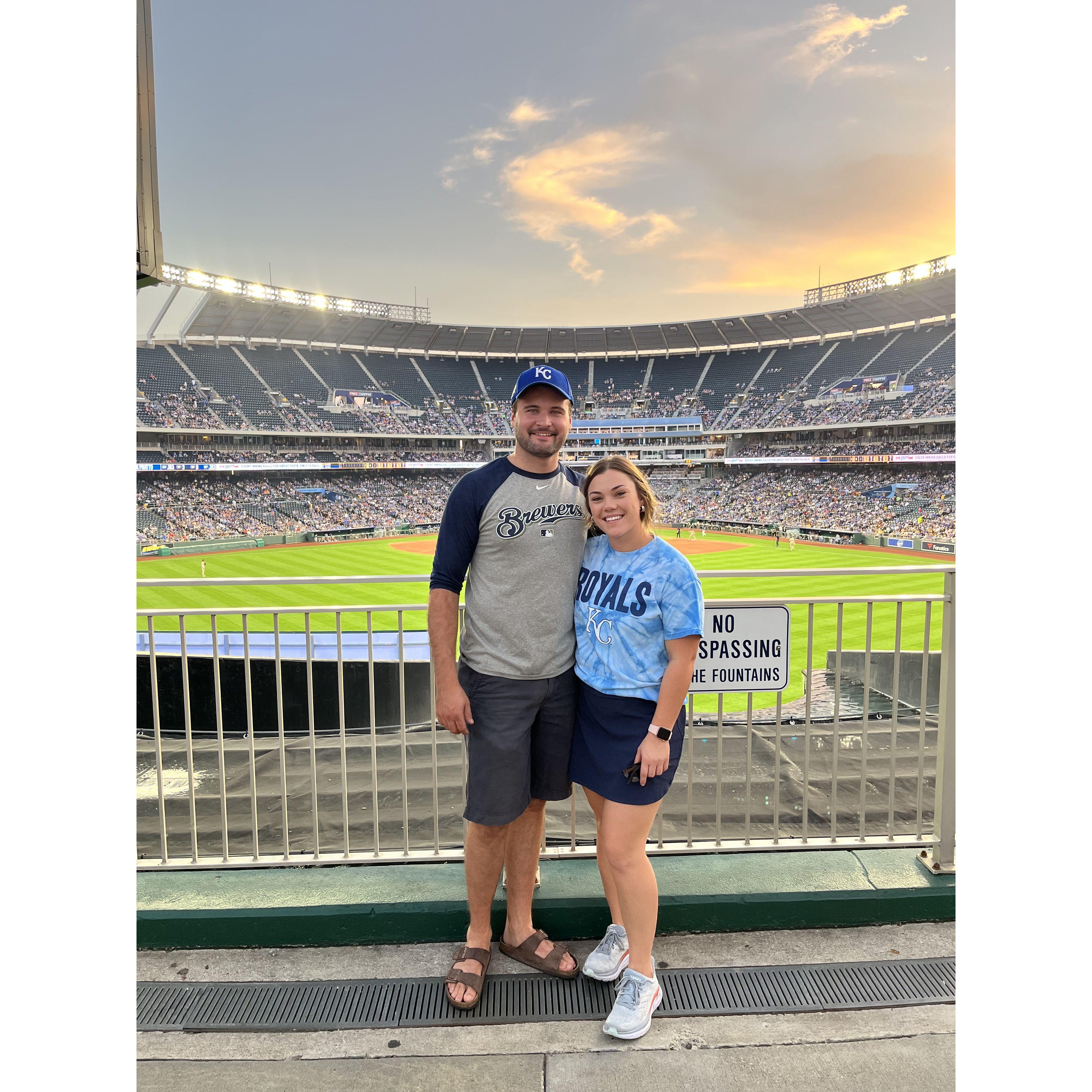 Weekend in KC! Went to a Royals game on Friday night and Sporting KC on Saturday night.