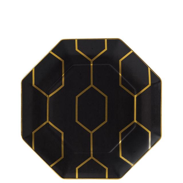 Arris Charcoal Accent Plate Octagonal