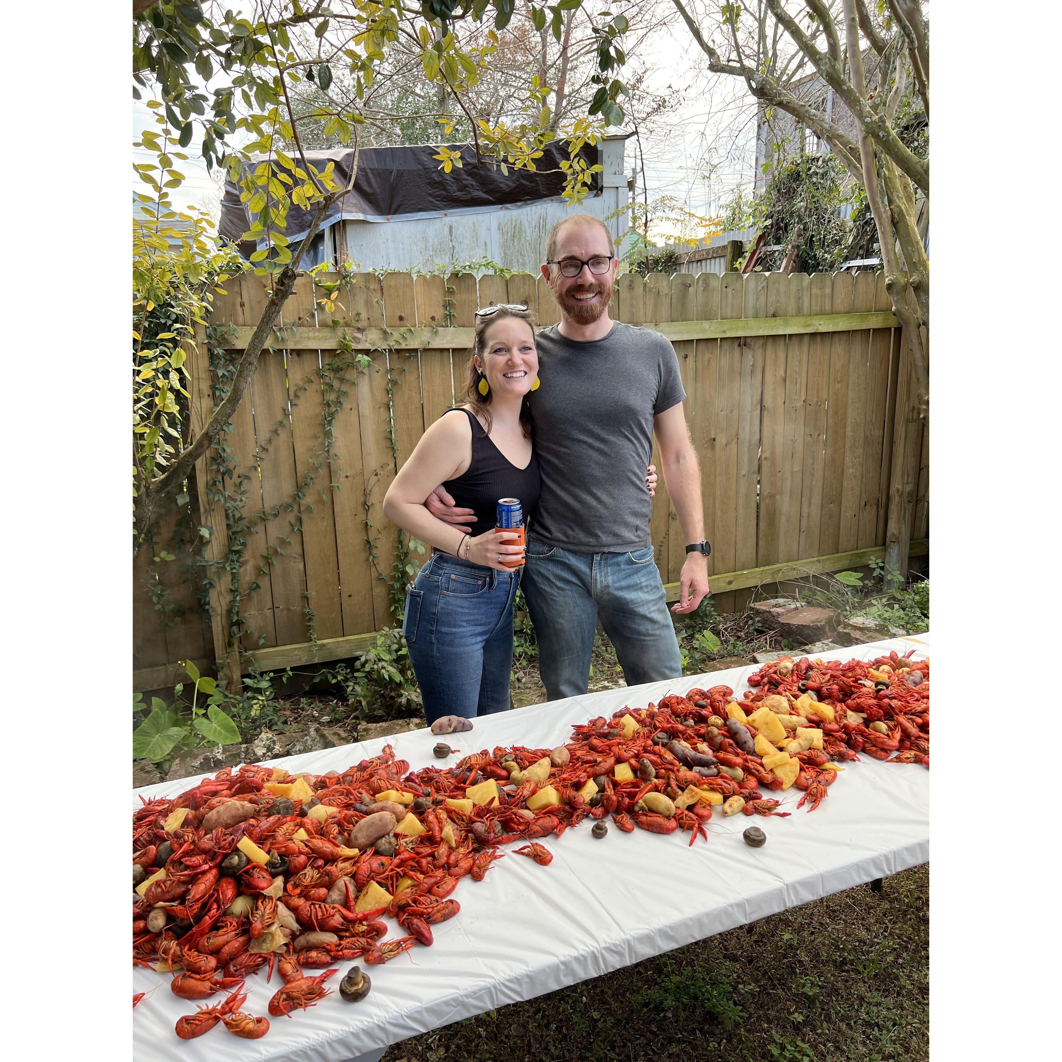Crawfish boil success