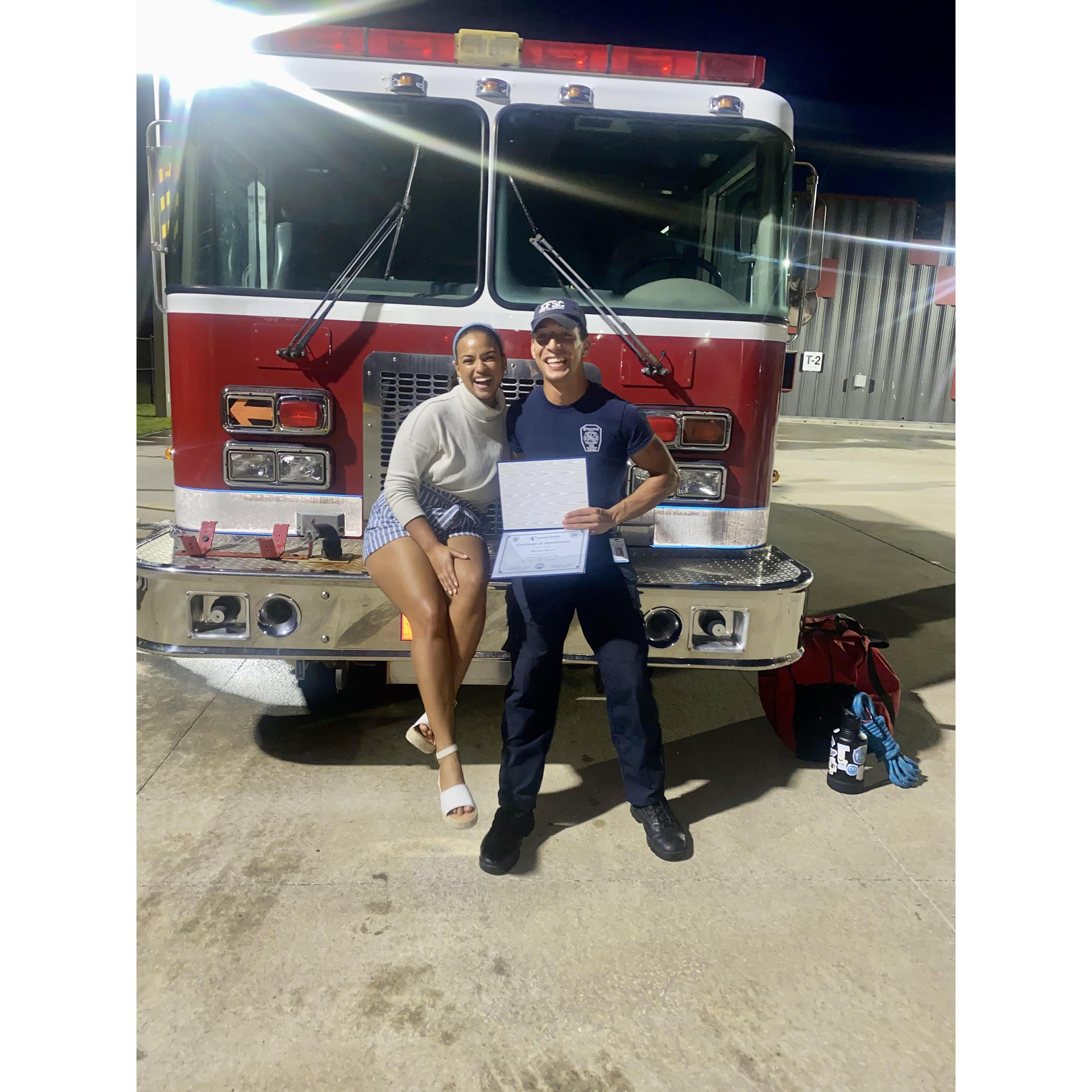 One SMOKIN' firefighter!