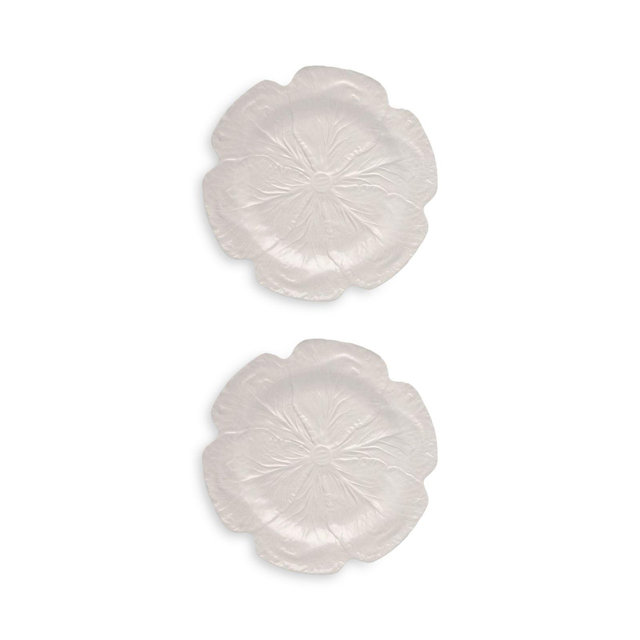Bordallo Pinheiro Cabbage Charger Plate, Set of 2
