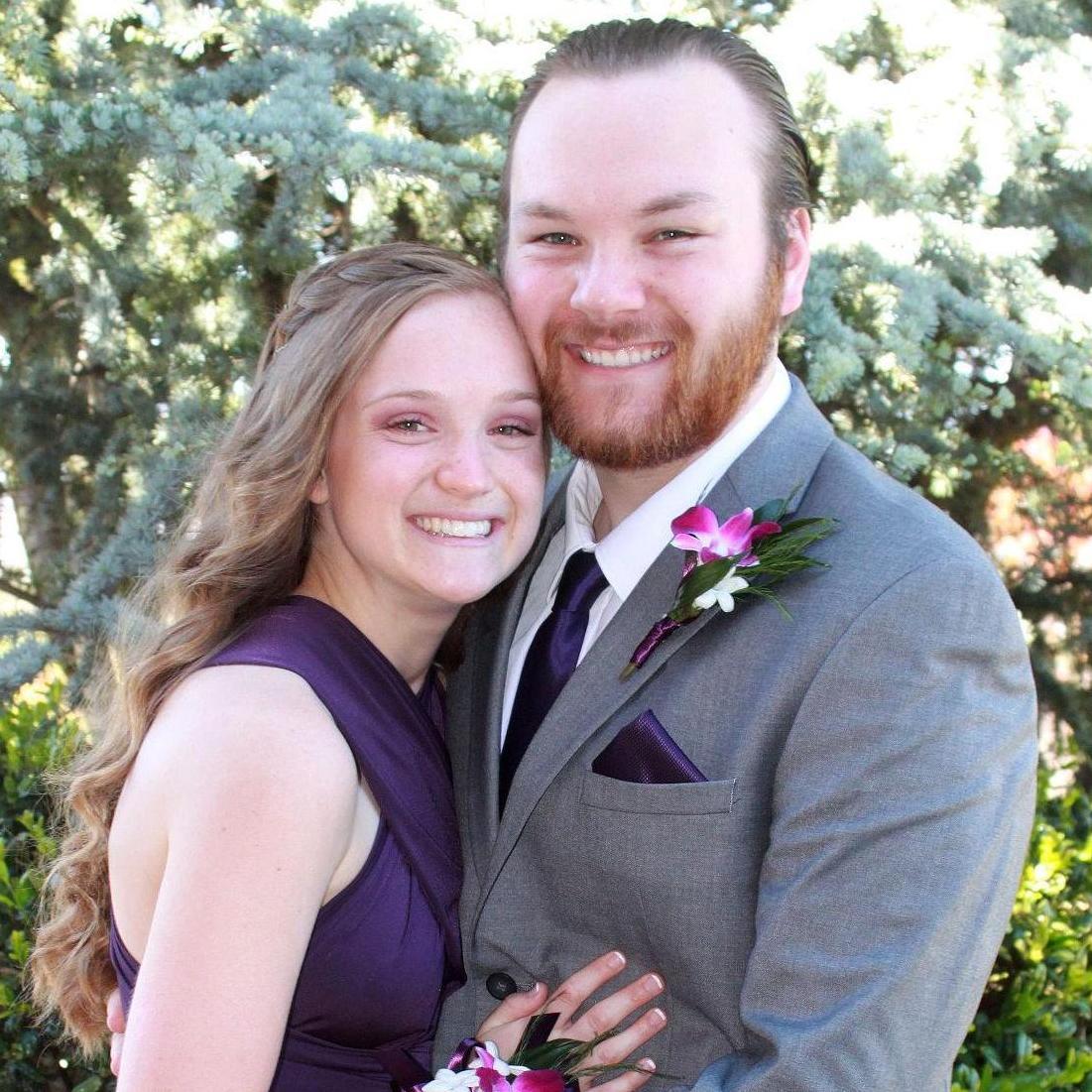 Just Hanging Out at our high school prom (2017). Photo by Danae's mom!