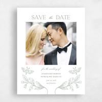 White Wedding Save the Date - Gaspard Photo
