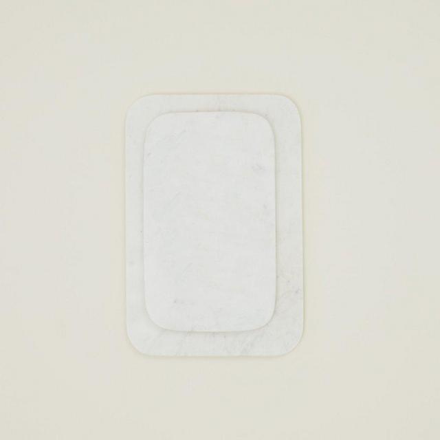 HAWKINS NEW YORK Small Simple Marble Serving Board - White