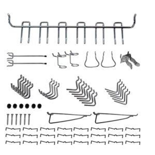 Project Source 35 -Piece Steel Pegboard hook in Stainless steel 4.25-in W x 10.94-in H