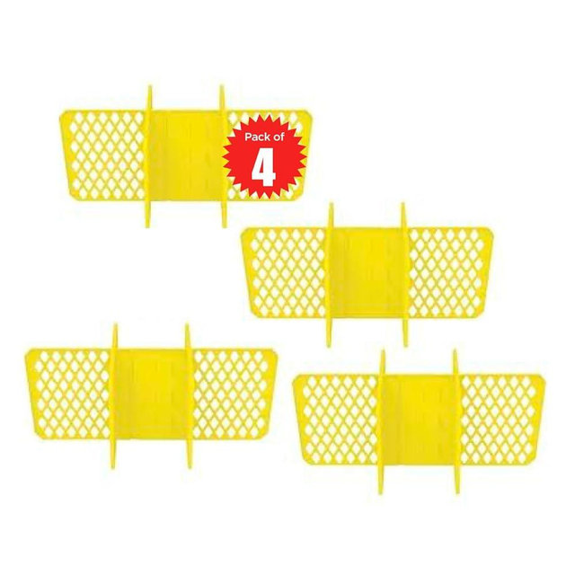 ORGANIZE-IT! Universal 27-gallon Tough Storage Tote Divider, 6-slot Strong Box Divider for Storage Containers, Durable Stationery Organizer for Large Tools and Seasonal Item (Pack of 4)