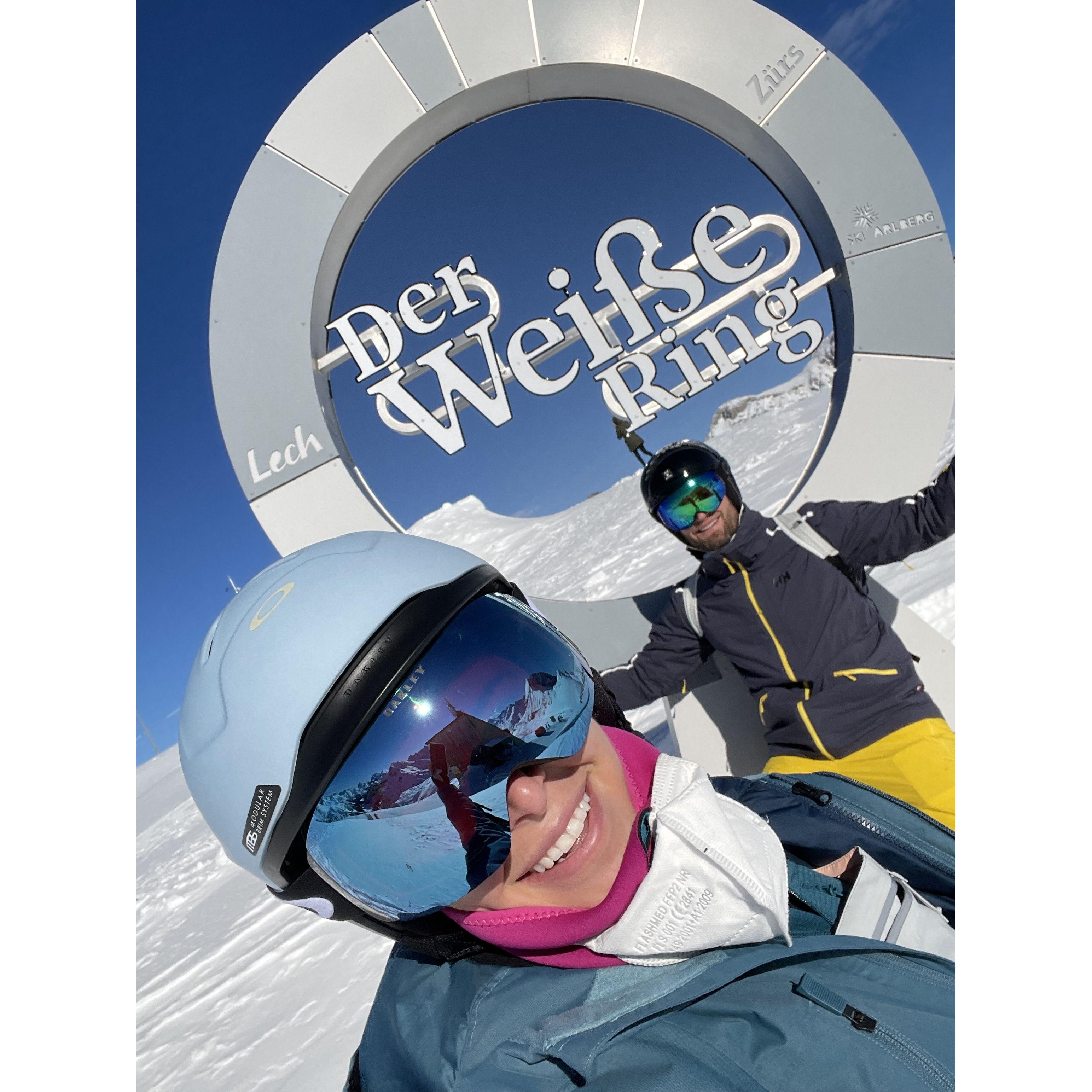 Skiing in Sankt Anton, Austria, Jan '22